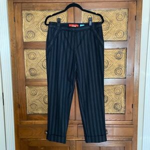 Anthropologie Cartonnier Lou taper wide pinstripe  trouser.